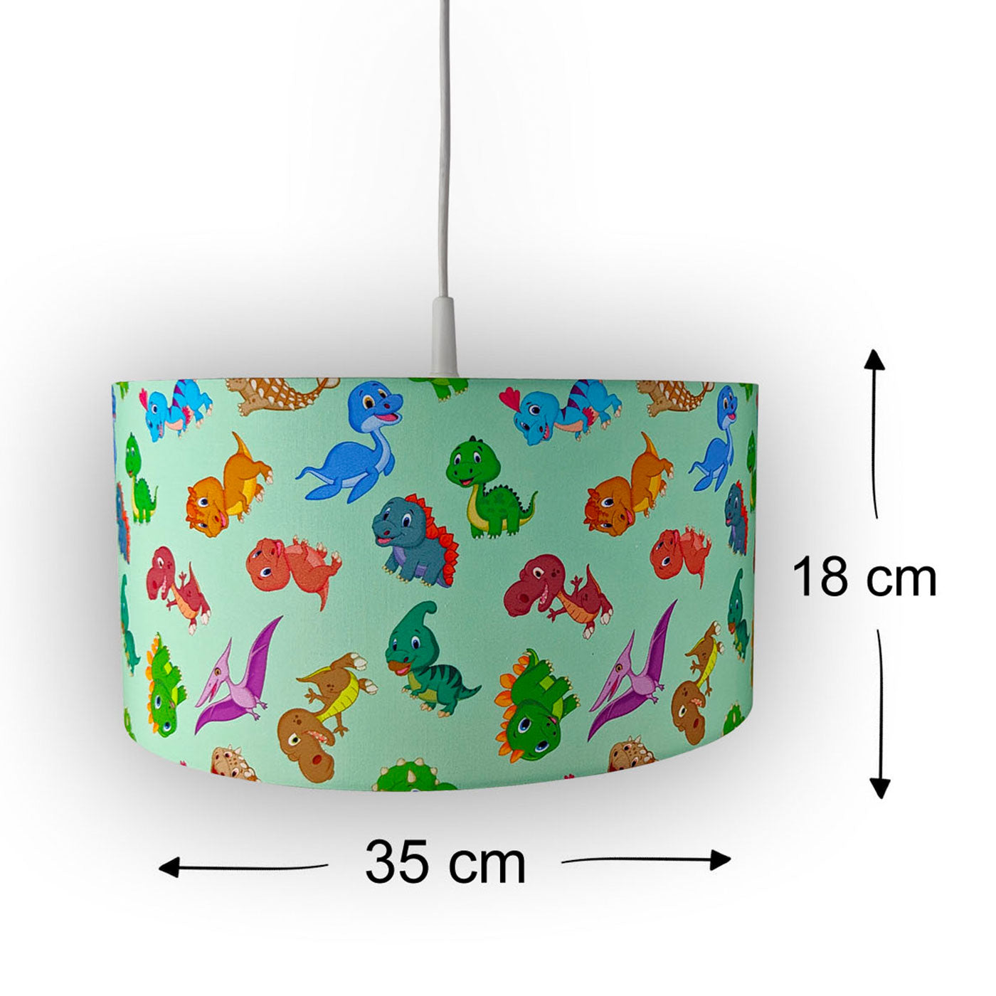 Stoff-Pendelleuchte Dinos