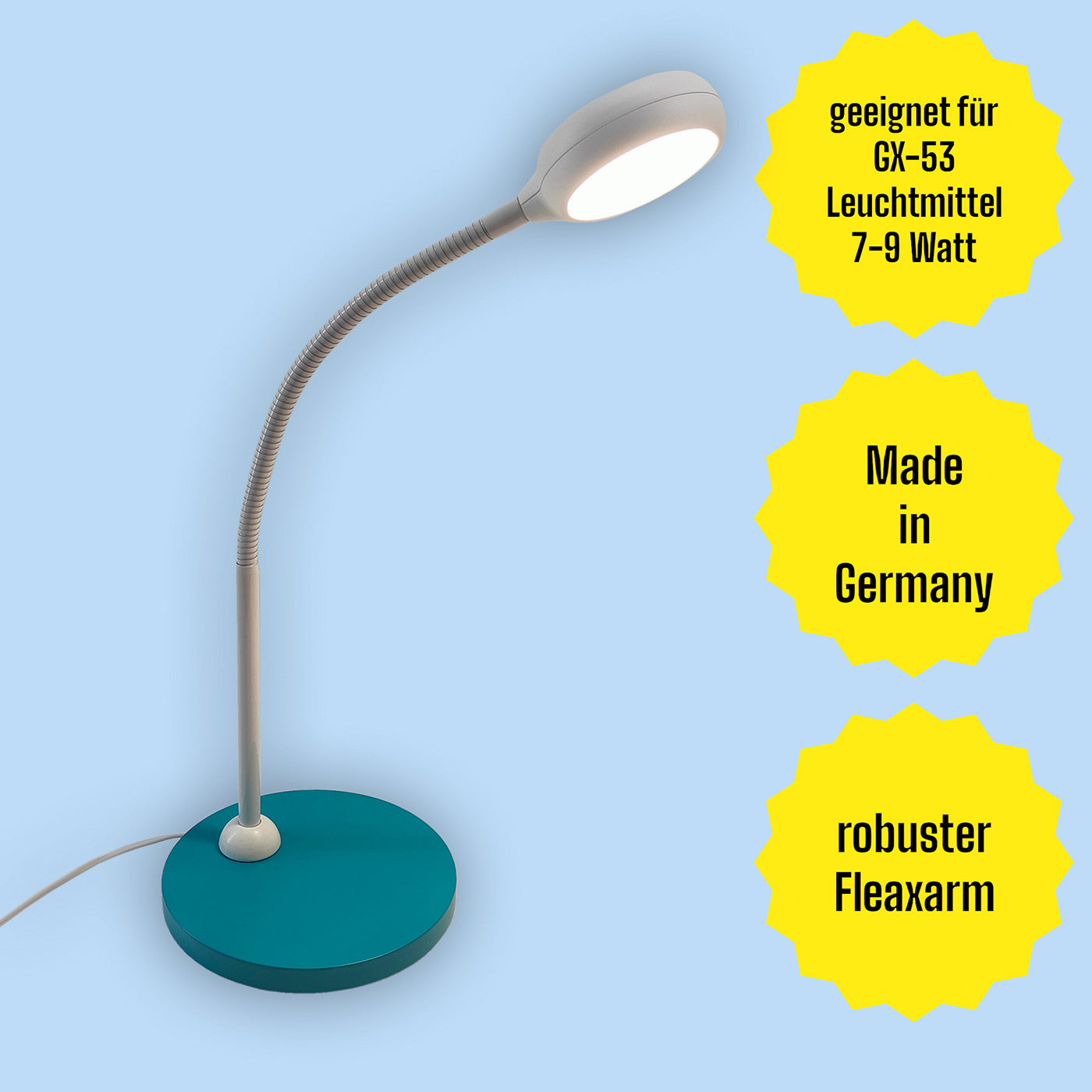 Schreibtischleuchte Petrol