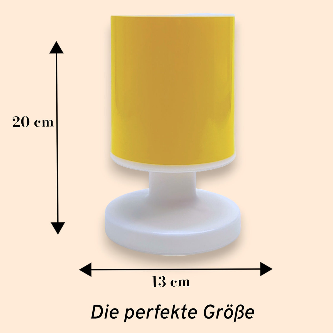 Akku-Tischleuchte Sonnengelb