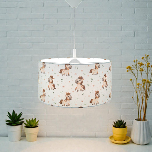 Stoff-Pendelleuchte Pony Paula