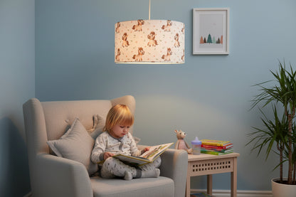Stoff-Pendelleuchte Pony Paula