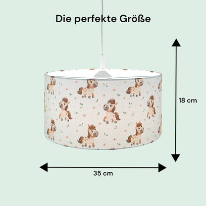 Stoff-Pendelleuchte Pony Paula
