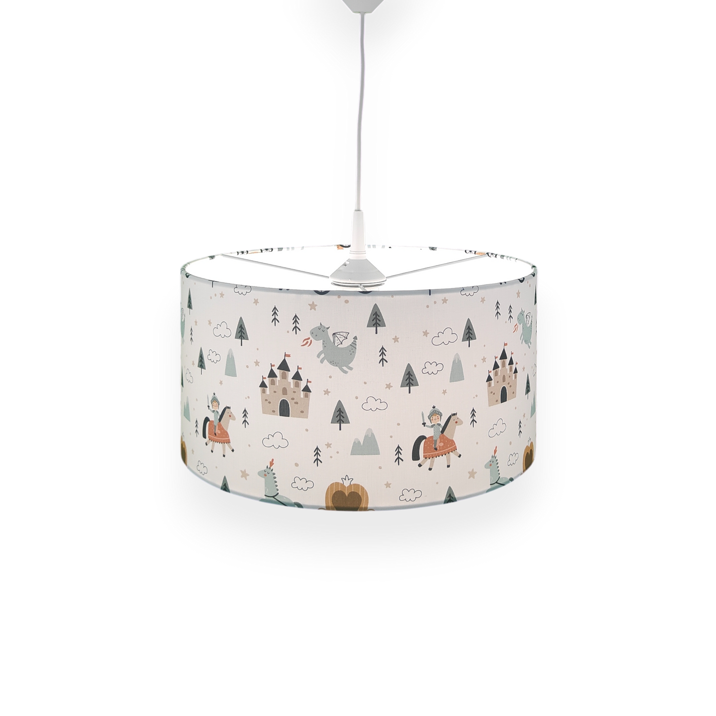 Stoff-Pendelleuchte Ritter Theo