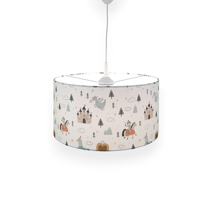Stoff-Pendelleuchte Ritter Theo