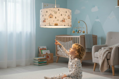 Stoff-Pendelleuchte Ritter Theo