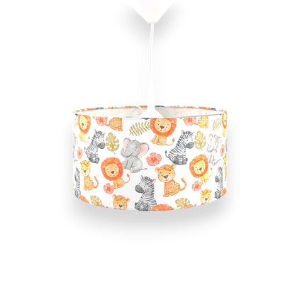 Stoff-Pendelleuchte Little Safari