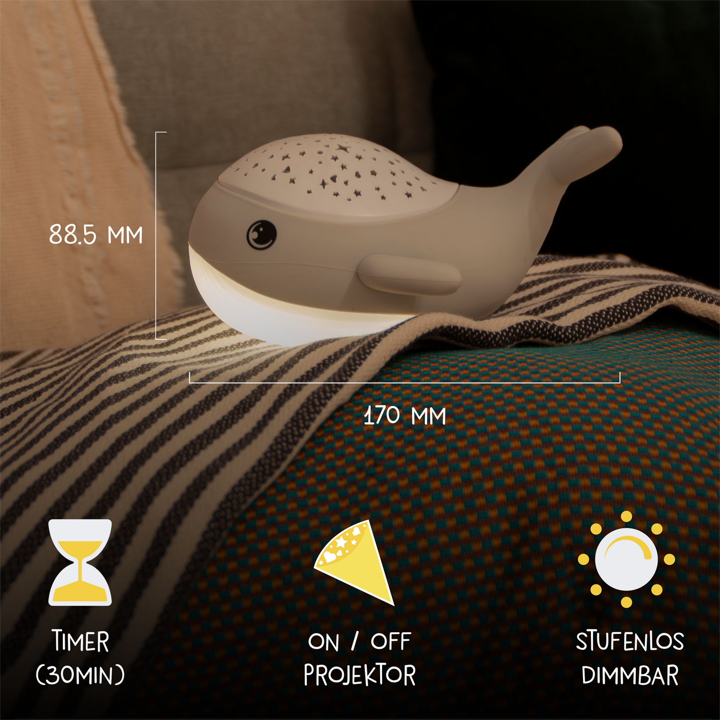 Nachtlicht Willy Whale